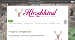 Desktop Screenshot of hirschkind.de